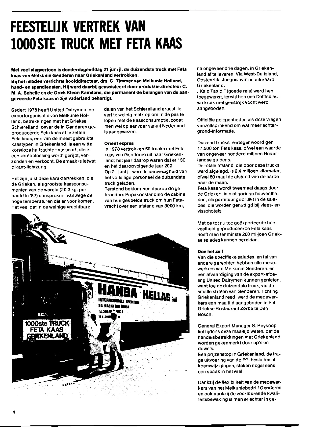 Melkunie Magazine - Kamilaris 1000th truck of feta - page 1